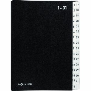 Pagna Desk Organiser 1-31 32 Compartments Black