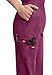 Dickies Womens Signature Elastic Waist Medical Scrubs Pants, Wine, Medium US
