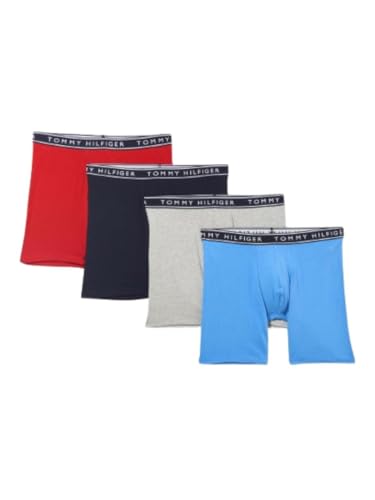 Tommy Hilfiger Men's Cotton Stretch 4-Pack Boxer Brief