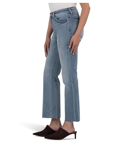 KUT from the Kloth Women's Kelsey High-Rise Fab Ab Ankle Flare-nset Leg in Acceptance2