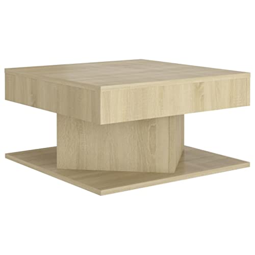 vidaXL Table Basse, Table d'Appoint, Bout de Canapé, Meuble de Rangement Salon Salle de Séjour, Moderne, Chêne Sonoma Bois d'Ingénierie