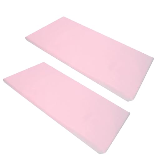 Image of American Baby Company 2 Pack Fitted Nap Mat Sheet with Elastic Corners 24 inch x 48 inch x 4 inch - Soft & Breathable Microfiber Rest Mat Sheet or Nap Mat Cover for Daycare & Preschool, Pink