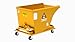 Apex Heavy Duty Self-Dumping Hopper with Casters, 3 Cubic Yard Capacity, 6000 lb Load Capacity, Durable Steel Construction, Commercial and Industrial Use, Made in The USA (3 Cubic Yard)