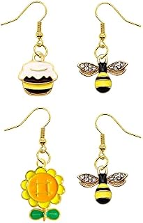 Dangle Earrings for Women Girls Cute Halloween Earrings Animals Flowers Pumpkin Ghost Earrings Gift for Halloween Drop Earrings Jewellery