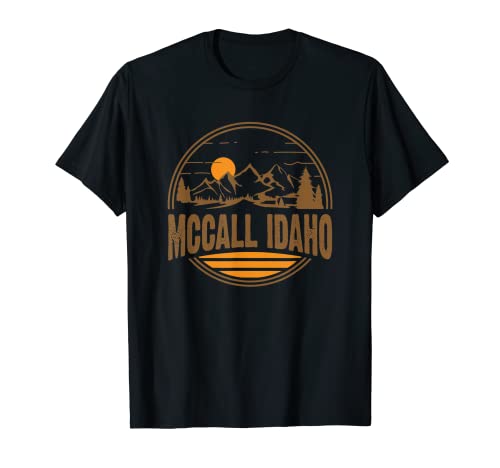 Vintage McCall, Idaho Mountain Hiking Souvenir Print T-Shirt