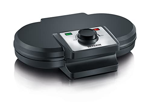 Severin WA 2106 Double Waffle Maker, Double Plate, 1.200 W, Black