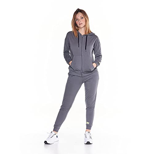 Leone - Tuta da Donna Basic Welcome Back - Lead Grey (06), L