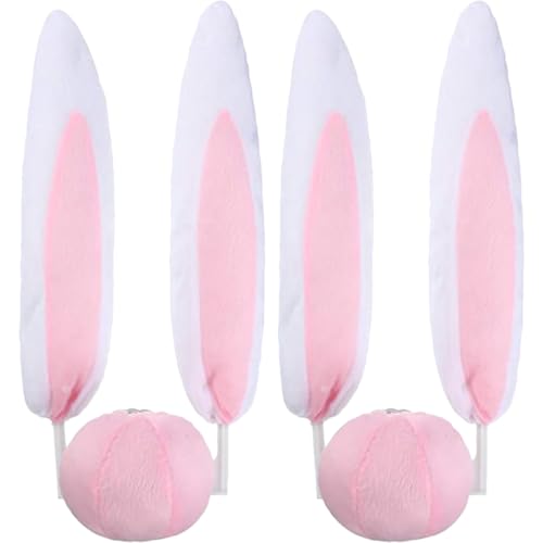 Personnalisez votre voiture terne grâce aux ornements oreilles de lapin en tissu