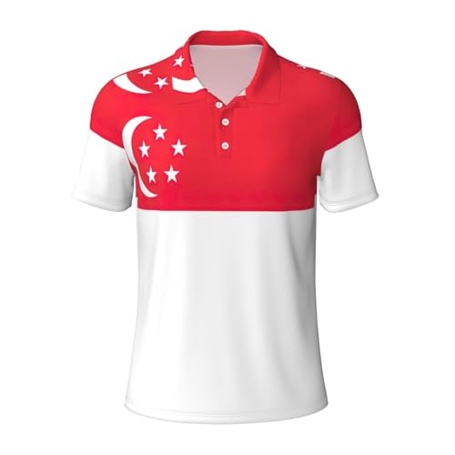 Polo Singapour homme à manches courtes pour le bureau et le sport
