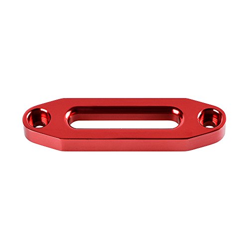 Astra Depot Red 4 4/5" High-Grade Aluminum Hawse Fairlead for ATV UTV Truck KFI Ramsey 3000lbs-4000lbs Synthetic Winch Rope