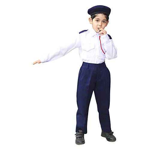 Image of Kaku Fancy Dresses Our Helper Costume for Boys & Girls | Social Helper Doctor, Nurse, Fireman, Postman, Teacher, Farmer Dress For Kids