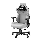 Andaseat Kaiser3 ゲーミングチェア アッシュ グレー ファブリック生地 4Dアームレスト 蒸れない 165° 耐荷重150kg リクライニング あぐら 寝れる 座面広い 大きい anda seat アンダシート カイザー3 オフィスチェア デスクチェア ファブリック