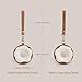 Leather Donut Charm for Handbags, Purses, Totes, Keychains and Cars Handmade with Alran Sully Goatskin (Metal-clasp strap) (Metal-clasp strap)