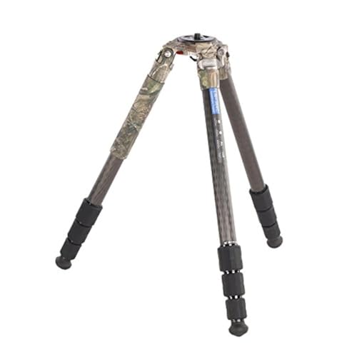 Leofoto LN-364C-Camo Systematic Tripod, Mountain Series, Carbon Fiber, 4 Leg Sections, Camouflage, 75mm Platform, for Heavy Duty Equiment