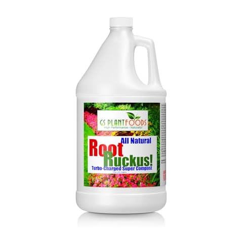 Root Ruckus Compost Fertilizer Organic - Turbo Charged Compost for Plants - Humic Acid & Sea Kelp Nutritional Root Supplement for Lawns, Soil, Shrubs & Vegetables - 1 Gallon Cover