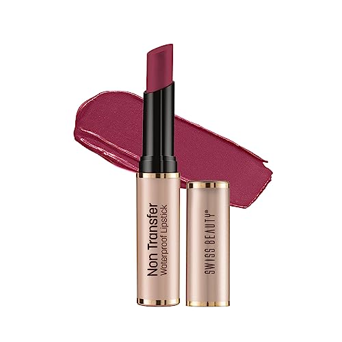 Image of Swiss Beauty Non Tranfer Lipstick Long Stay & Smooth, Cupid-Pink, 3g (Matte)