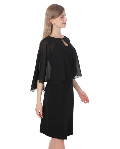 Baoqiya Shawls and Wraps for Dresses Chiffon Capelet Bridal Capes Soft Women Accessories Cover Up4