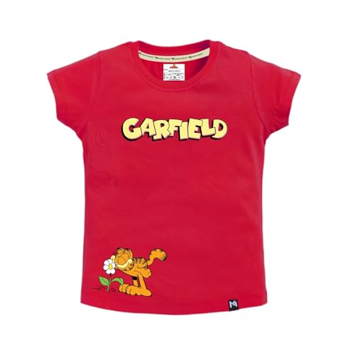 Image of Amazon Brand - Jam & Honey Baby-Girls Half Sleeve Graphic Printed T-Shirt | Round Neck | Regular Fit | Cartoon Characters (Available from 1-14 Years) (Pack of 3)