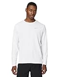Nike Men's Miler Dri-Fit UV Long-Sleeve Running Top, White/Reflective Silver, X-Large