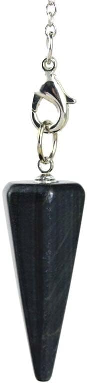 Colgante de péndulo de piedra con 6 conos hexagonales facetados cristal curativo de reiki de difusión de péndulo joyería de adivinación K70W4 ojo de