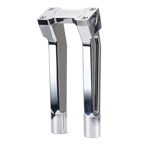 Elevador de manillar de 8 pulgadas cromado para motocicletas Dyna y Sportster