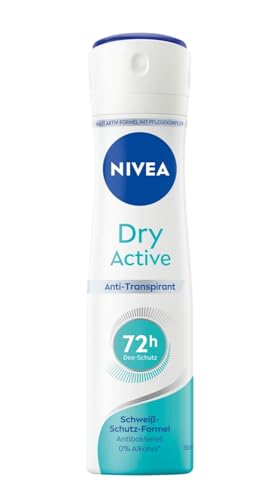 Déodorant spray Nivea Dry Active fraîcheur longue durée pour femmes actives
