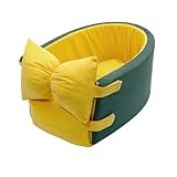 Auto-Zwinger-Armlehne, Haustier-Zentralsteuerung, Nest, Haustier-Automatte, kleine und mittelgroße Hunde-Auto-Nestmatte, abnehmbar und tragbar(YellowGreen)