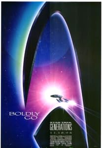 STAR (TREK) GENERATIONS MOVIE POSTER Original N. Mint SS 27x40 Advance Style 1994
