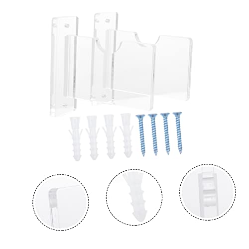 Toddmomy 1 Conjunto De Bastões De Hóquei Cabides Transparentes Para Pendurar Parede Suporte De Prate