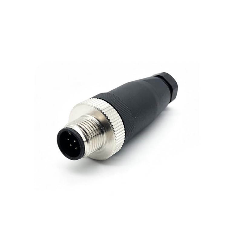 M12 8 Pin Male Connector, Straight Field Assembly Wireable Adapter 12mm A Code Industrial Circular Connector IP67 Waterproof Sensor for PG7 Cable Unshiled 30V 2A AC/DC for Electric Bicycles?1pcs?
