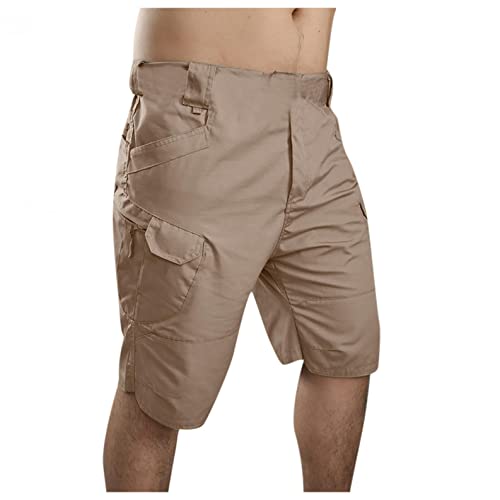 Shorts cargo hombre casual relajado caqui