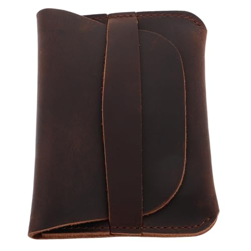 Homoyoyo Cowhide Leather Multi-card Holder Men's Wallet Card Organizer Compact Change Purse for Everyday