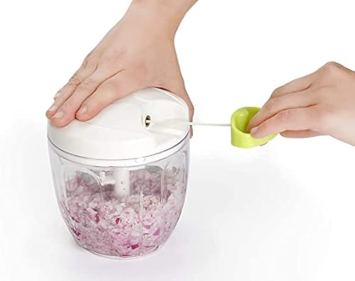 Vegetable Chopper Manual Food Chopper, A Powerful Handheld Device Designed For Chopping Vegetables Fruits Nuts Onions Garlic Salads And Other Kitchen Ingredients. (Blue)) #TOP3