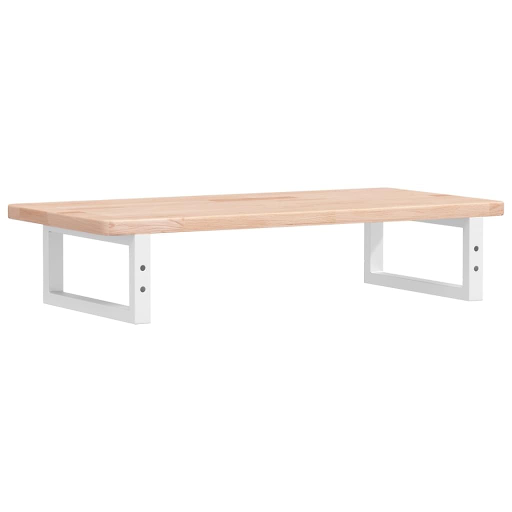 Piano per lavabo in legno di rovere massiccio con supporto in acciaio, 80 x 40 x 2,5 cm, salvaspazio, montaggio a parete, stabile, per WC degli ospiti