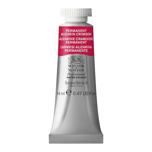 Image of Winsor & Newton Artists' Water Colour Paint 14ml Tube - Permanent Alizarine Crimson