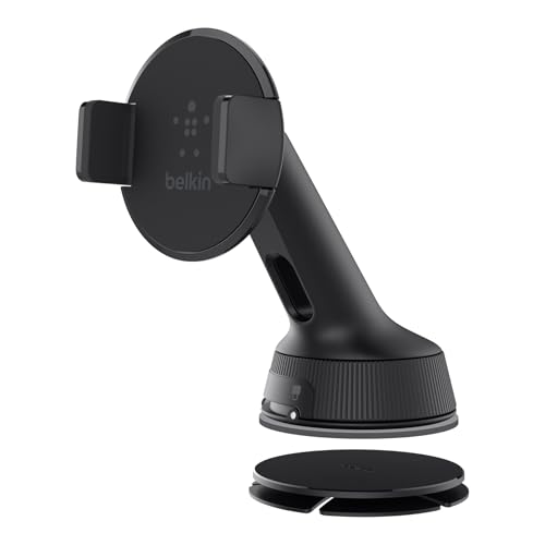 Belkin Car Universal Mount (Compatible with iPhone 14/14 Plus, 14 Pro, 13, 13 Mini, 12, 11, XS, XR, X, SE, 8, Devices From Samsung, LG, Sony, Google and More)