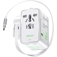 Wollzz 75W Universal Adapter with 70cm Retractable Cable only .99: eDeal Info