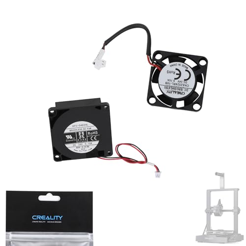 Creality Original Ender-3 V3 SE Fan 24v Set(2PCS), 2510 Axial Fan and 4010 Part Cooling Fan for 3D Printer Ender-3 V3 SE/Ender-3 V3 KE