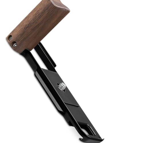 Mango de madera Fujifilm X-E5 de palisandro ergonómico y base premium de doble orientación