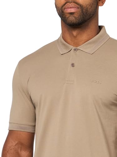 Polo deportivo masculino BOSS Pio con cuello tonal miniatura 3