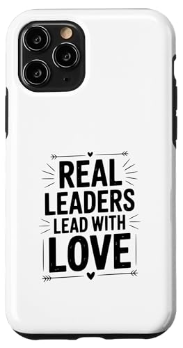 Real Leaders Lead With Love �C���X�s���[�V�������p �X�}�z�P�[�X iPhone 11 Pro �p