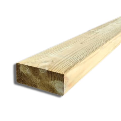 Listello Legno in Pino 48x145mm, da 300 cm, Impregnato in Autoclave Classe 4 - Legno per Decking, Esterno, Recinzioni