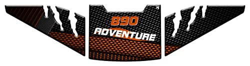 Autocollant KTM 890 Adventure R pour sécuriser le pare-brise lors de vos voyages