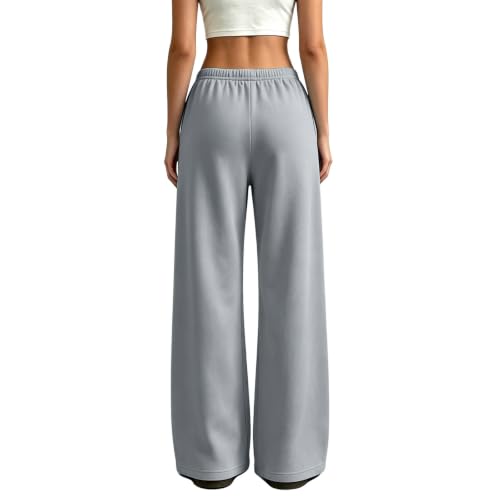 Women's Wide Leg Sweatpants Low Rise Lightweight Sweatpants Lounge Pants - image 5