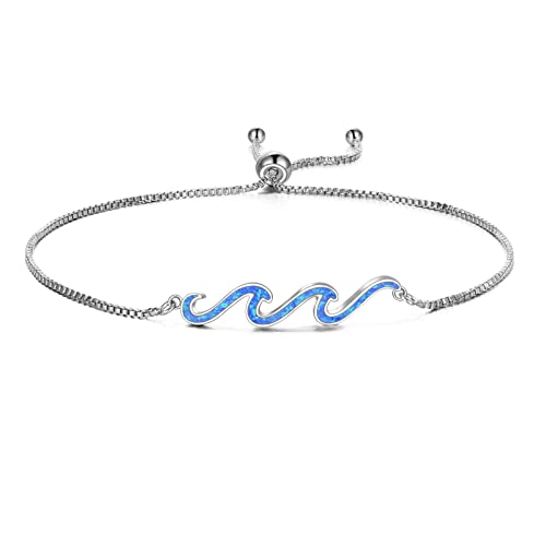 925 Sterling Silver Wave Bracelet