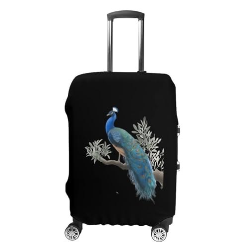 Peacock Funny Travel Luggage Cover Baggage Suitcase Cover Protector Skins 19-32 Inch