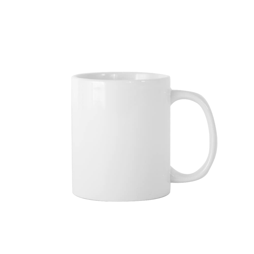 36 x weiße Sublimations-Tassen, 325 ml, großer Griff, Kaffee, blanko, ORCA-Beschichtung, Heißpress-Druckbecher, Tassen mit Box