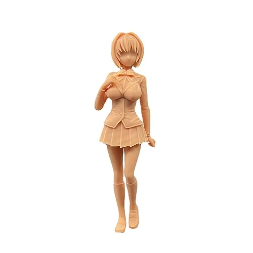 Image of ZEDACAKAI 1/24 Figure Anime Beauty school girl Wear gorgeous costumes Miniature Sand Table Villain Scene White Need To Be Colored By Yourself-No4