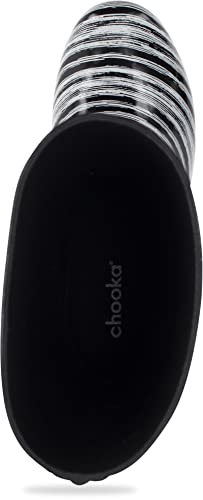 Chooka Polished Mid Drybrush Rain Boot, Black, 10 #TOP4