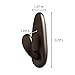 Command Medium Oil Rubbed Bronze Metal Hooks, 2 Hooks and 4 Command Strips, Damage-Free Wall Hooks with Adhesive Strips, Forever Classic Hooks for Hanging Home Decor, Holds up to 3 lb